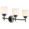 Nuvo Warren - 3 Light Vanity - Gun Metal with Satin White Glass 60/8033 - alternate 6